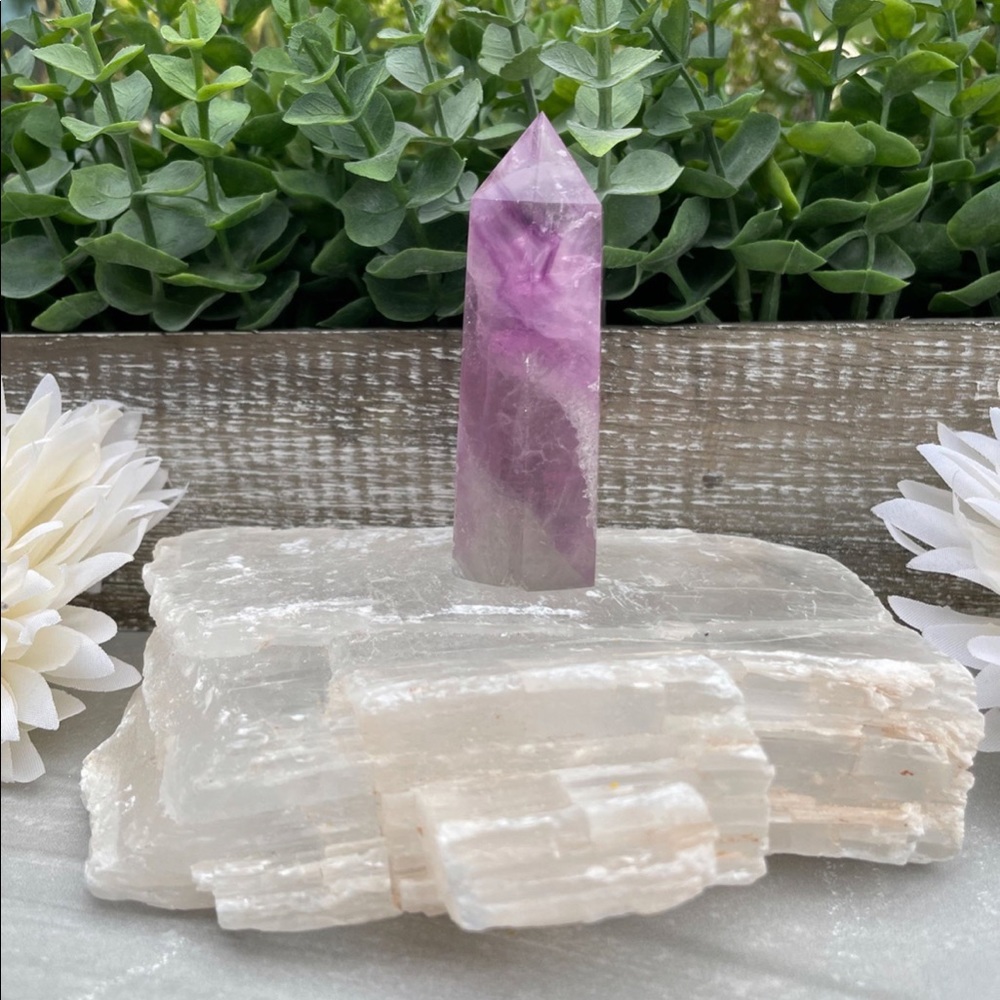 Fluorite Crystal Tower Point